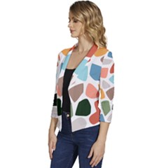 Women s Casual 3/4 Sleeve Spring Jacket 