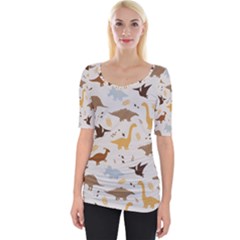 Wide Neckline T-Shirt 