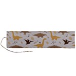 Seamless Dino Pattern Roll Up Canvas Pencil Holder (L)