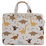 Seamless Dino Pattern MacBook Pro 13  Double Pocket Laptop Bag