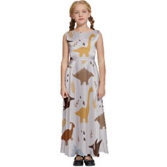 Kids  Satin Sleeveless Maxi Dress 