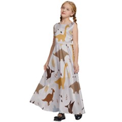 Kids  Satin Sleeveless Maxi Dress 