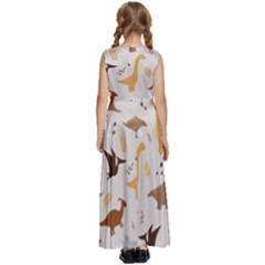 Kids  Satin Sleeveless Maxi Dress 