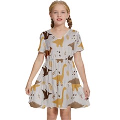 Kids  Short Sleeve Tiered Mini Dress 