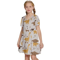 Kids  Short Sleeve Tiered Mini Dress 