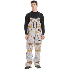 Men s Front Zip Ski And Snowboard Bib Pants 