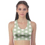 Polk Dots Seamless Pattern Fitness Sports Bra