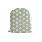 Polk Dots Seamless Pattern Drawstring Pouch (Large)