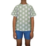 Polk Dots Seamless Pattern Kids  Short Sleeve Swimwear