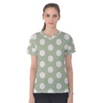 Polk Dots Seamless Pattern Women s Cotton T-Shirt