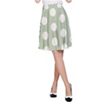 Polk Dots Seamless Pattern A-Line Skirt