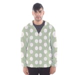 Polk Dots Seamless Pattern Men s Hooded Windbreaker