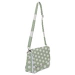 Polk Dots Seamless Pattern Shoulder Bag with Back Zipper