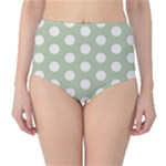 Polk Dots Seamless Pattern Classic High-Waist Bikini Bottoms