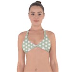 Polk Dots Seamless Pattern Halter Neck Bikini Top