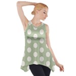 Polk Dots Seamless Pattern Side Drop Tank Tunic