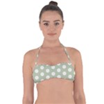 Polk Dots Seamless Pattern Tie Back Bikini Top