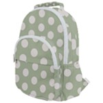 Polk Dots Seamless Pattern Rounded Multi Pocket Backpack