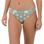 Polk Dots Seamless Pattern Band Bikini Bottoms