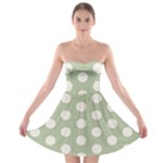 Polk Dots Seamless Pattern Strapless Bra Top Dress