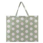 Polk Dots Seamless Pattern Zipper Large Tote Bag