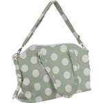 Polk Dots Seamless Pattern Canvas Crossbody Bag