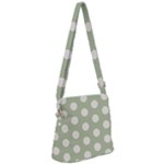 Polk Dots Seamless Pattern Zipper Messenger Bag