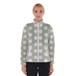 Polk Dots Seamless Pattern Women s Bomber Jacket