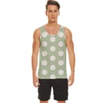 Polk Dots Seamless Pattern Men s Wide Collar Tank Top