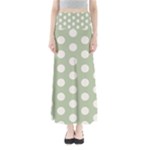 Polk Dots Seamless Pattern Full Length Maxi Skirt