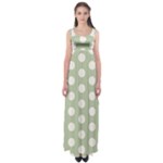 Polk Dots Seamless Pattern Empire Waist Maxi Dress