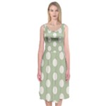 Polk Dots Seamless Pattern Midi Sleeveless Dress