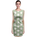 Polk Dots Seamless Pattern Classic Sleeveless Midi Dress