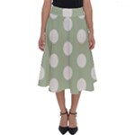 Polk Dots Seamless Pattern Perfect Length Midi Skirt