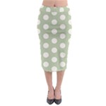 Polk Dots Seamless Pattern Midi Pencil Skirt