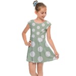 Polk Dots Seamless Pattern Kids  Cap Sleeve Dress