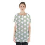 Polk Dots Seamless Pattern Skirt Hem Sports Top