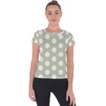 Polk Dots Seamless Pattern Short Sleeve Sports Top 