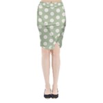 Polk Dots Seamless Pattern Midi Wrap Pencil Skirt