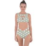 Polk Dots Seamless Pattern Bandaged Up Bikini Set 