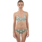 Polk Dots Seamless Pattern Wrap Around Bikini Set