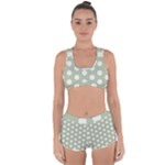 Polk Dots Seamless Pattern Racerback Boyleg Bikini Set