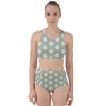 Polk Dots Seamless Pattern Racer Back Bikini Set