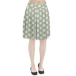 Polk Dots Seamless Pattern Pleated Skirt