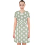 Polk Dots Seamless Pattern Adorable in Chiffon Dress