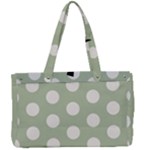 Polk Dots Seamless Pattern Canvas Work Bag