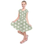 Polk Dots Seamless Pattern Kids  Short Sleeve Dress