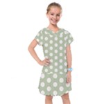 Polk Dots Seamless Pattern Kids  Drop Waist Dress