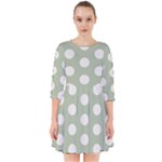 Polk Dots Seamless Pattern Smock Dress