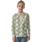 Polk Dots Seamless Pattern Kids  Long Sleeve Shirt